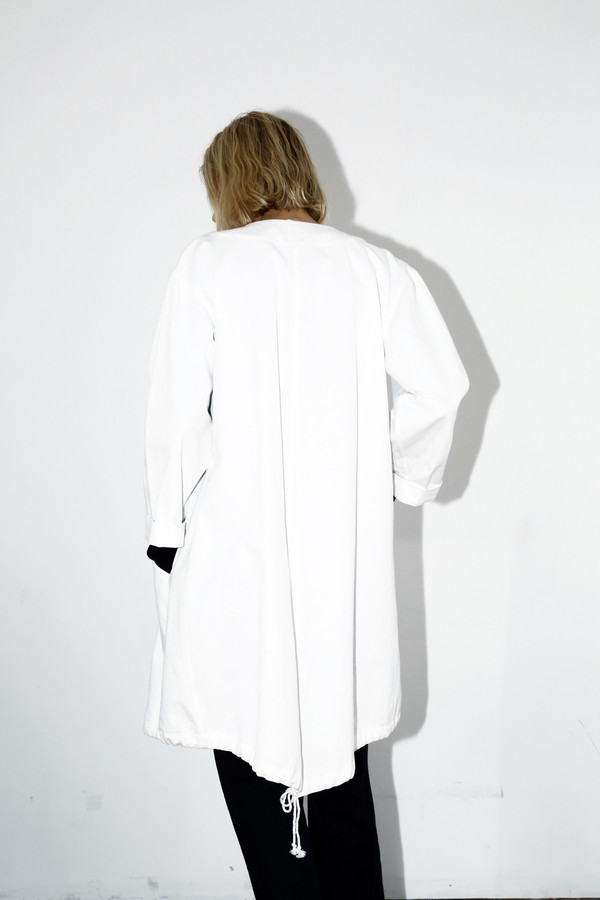 Assembly White Denim No Hood Parka Assembly White Denim No Hood Parka