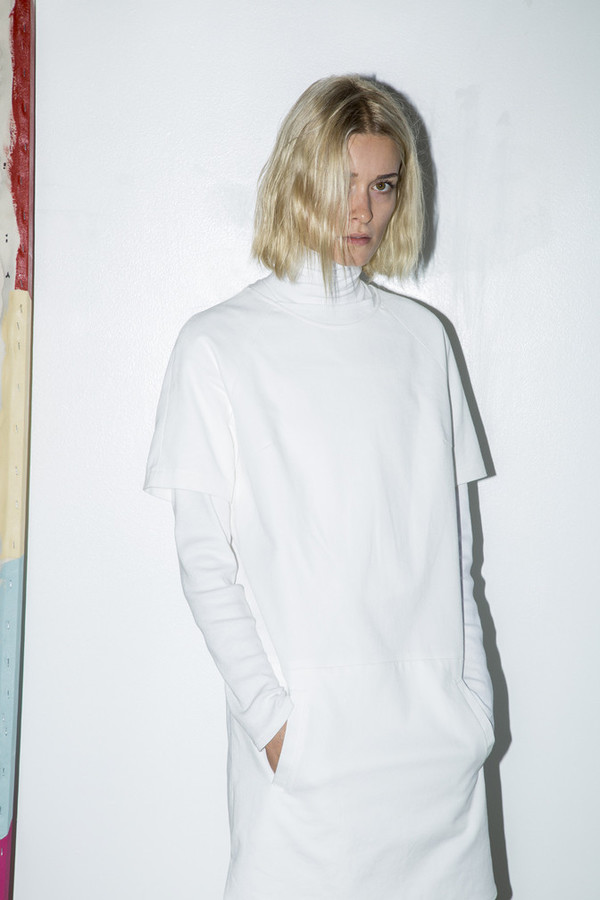 White Denim Raglan Dress White Denim Raglan Dress