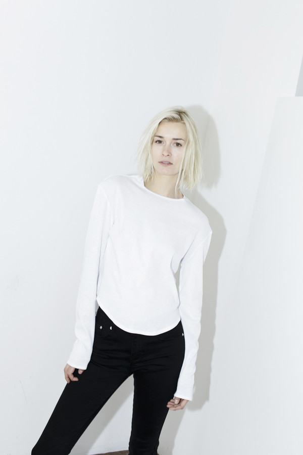 Assembly White Long-Sleeve Top Assembly White Long-Sleeve Top