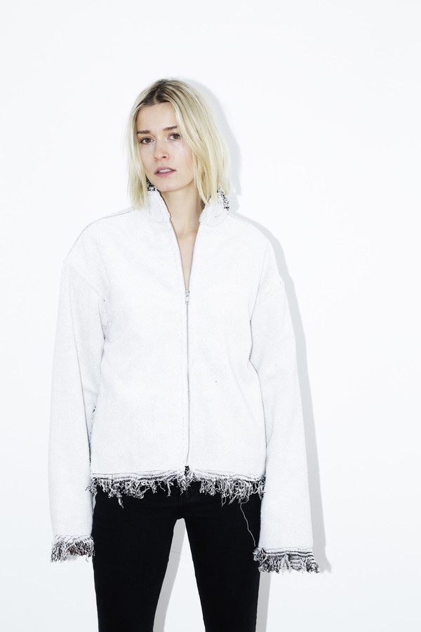 White Mariah Terry Jacket White Mariah Terry Jacket