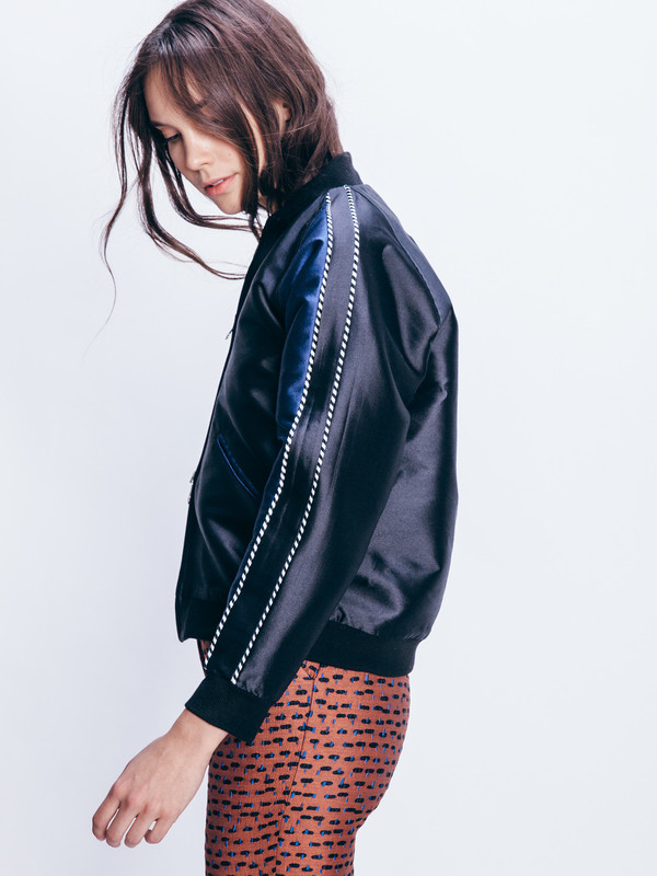 Nikki Chasin Captain Reversible Bomber Jacket Nikki Chasin Captain Reversible Bomber Jacket
