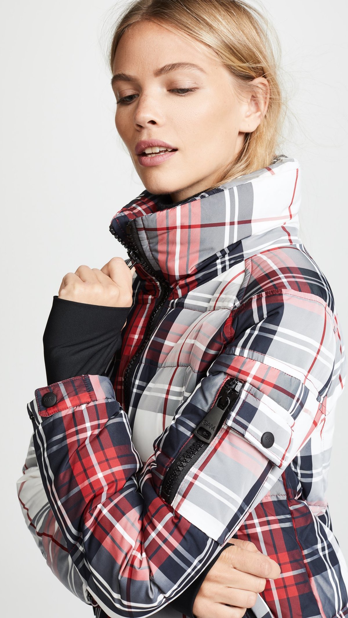 sam plaid freestyle bomber