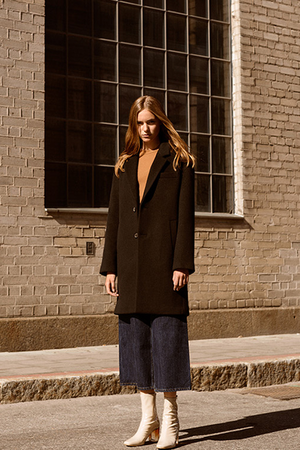 ANDERSSON BELL Johansson Oversized Single Breasted Coat- Black ANDERSSON BELL Johansson Oversized Single Breasted Coat- Black