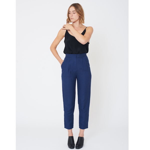 First Rite High Rise Trouser | Lapis First Rite High Rise Trouser | Lapis