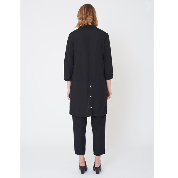 First Rite Mid Length Overcoat Black First Rite Mid Length Overcoat Black