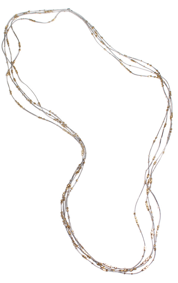 Serefina Glistening Four Strands Necklace Slate Serefina Glistening Four Strands Necklace Slate