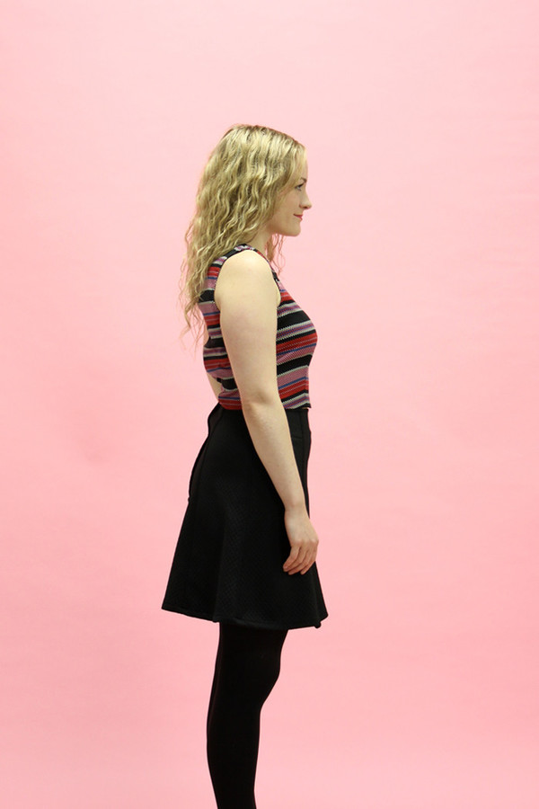 Sara Duke Black A-line Skirt Sara Duke Black A-line Skirt