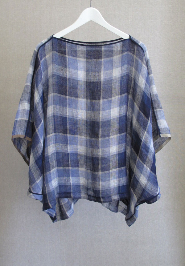 Two Linen Dolman Top Two Linen Dolman Top