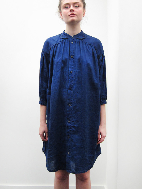 Kapital French Cloth Linen Flap Down Dress Kapital French Cloth Linen Flap Down Dress
