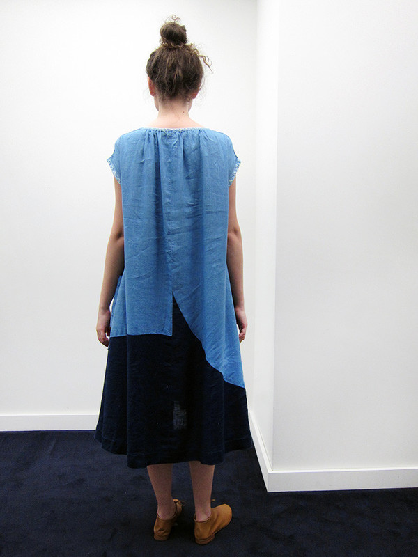 Kapital French Cloth Linen Patchwork Dress Kapital French Cloth Linen Patchwork Dress