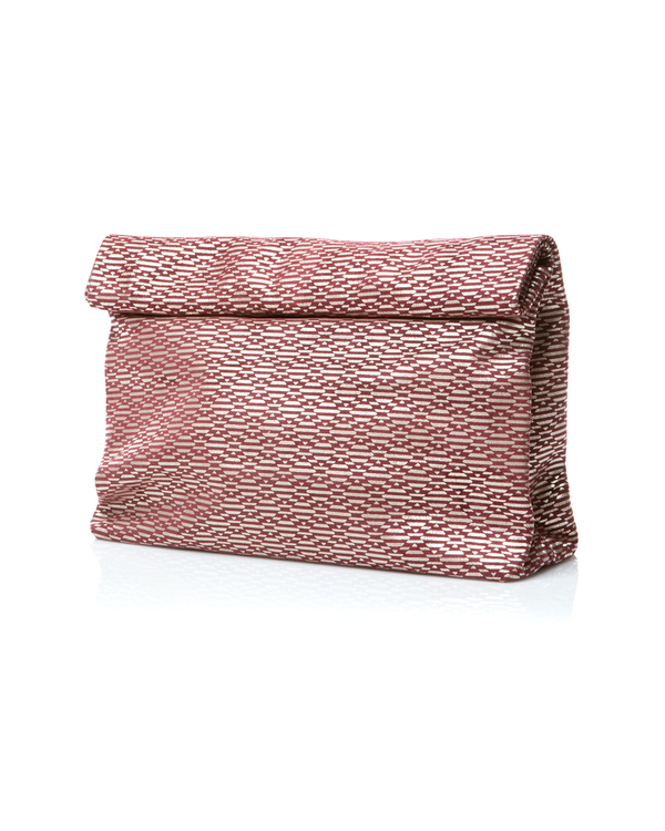 Marie Turnor Picnic Clutch in Burgundy Diamond Suede Marie Turnor Picnic Clutch in Burgundy Diamond Suede