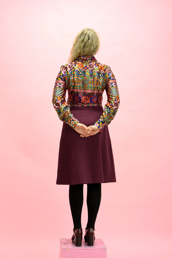 Steel Magnolias Vintage Psychedelic Purple Shirt Dress Steel Magnolias Vintage Psychedelic Purple Shirt Dress
