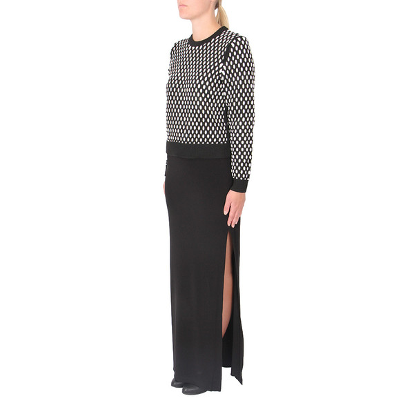 T By Alexander Wang Black Matte Jersey Column Skirt T By Alexander Wang Black Matte Jersey Column Skirt