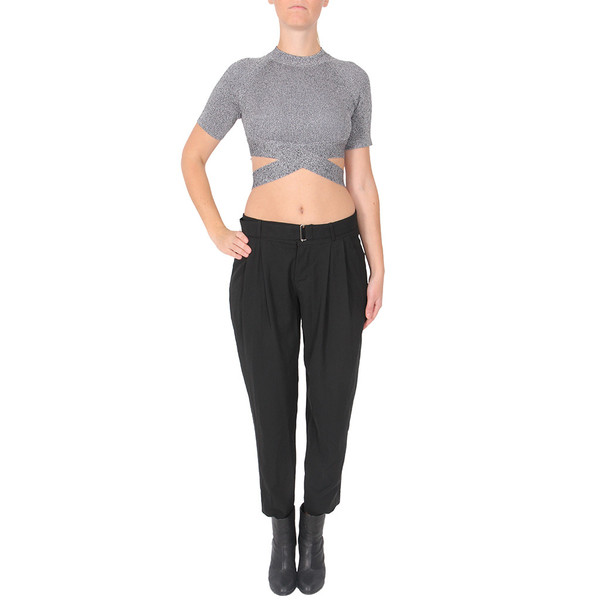 T By Alexander Wang Criss Cross Short Sleeve Top T By Alexander Wang Criss Cross Short Sleeve Top
