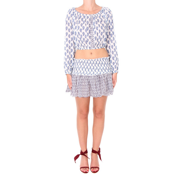 LOVESHACKFANCY Paisley Print Beach Mini Skirt LOVESHACKFANCY Paisley Print Beach Mini Skirt