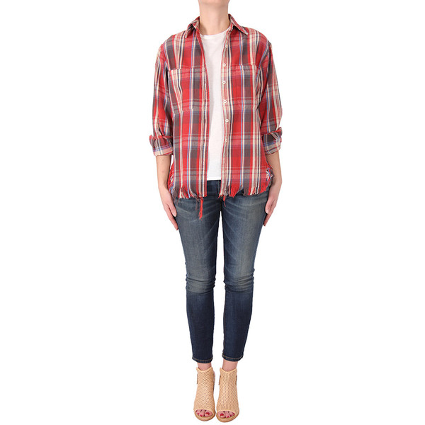 R13 Shredded Plaid Shirt R13 Shredded Plaid Shirt