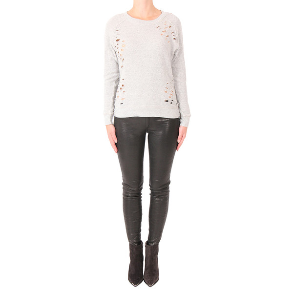 R13 Shredded Side Zip Sweater R13 Shredded Side Zip Sweater