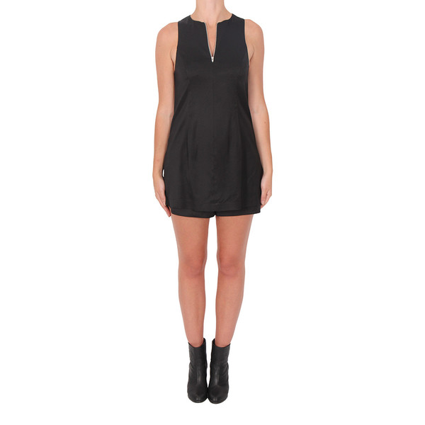 T By Alexander Wang Stretch Twill Sleeveless Romper T By Alexander Wang Stretch Twill Sleeveless Romper