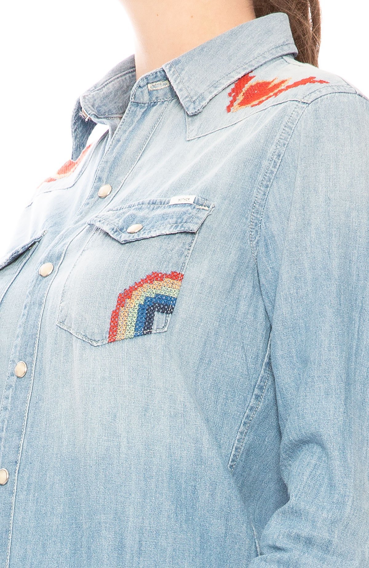 mother all my exes denim shirt