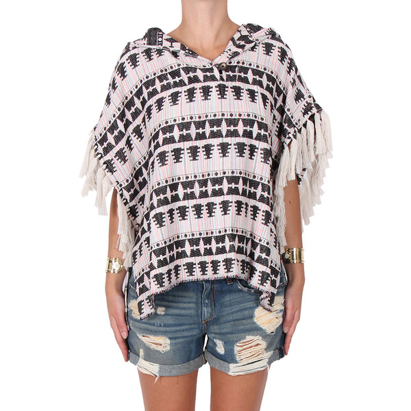 Thakoon Addition Fringe Baja Top Thakoon Addition Fringe Baja Top