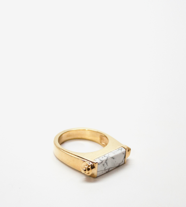 Luz Ortiz Nova Howlite Ring Luz Ortiz Nova Howlite Ring