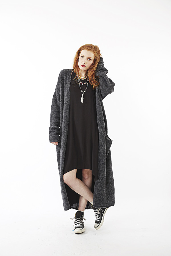 Nanushka Alvis Buclé Maxi Cardigan Nanushka Alvis Buclé Maxi Cardigan