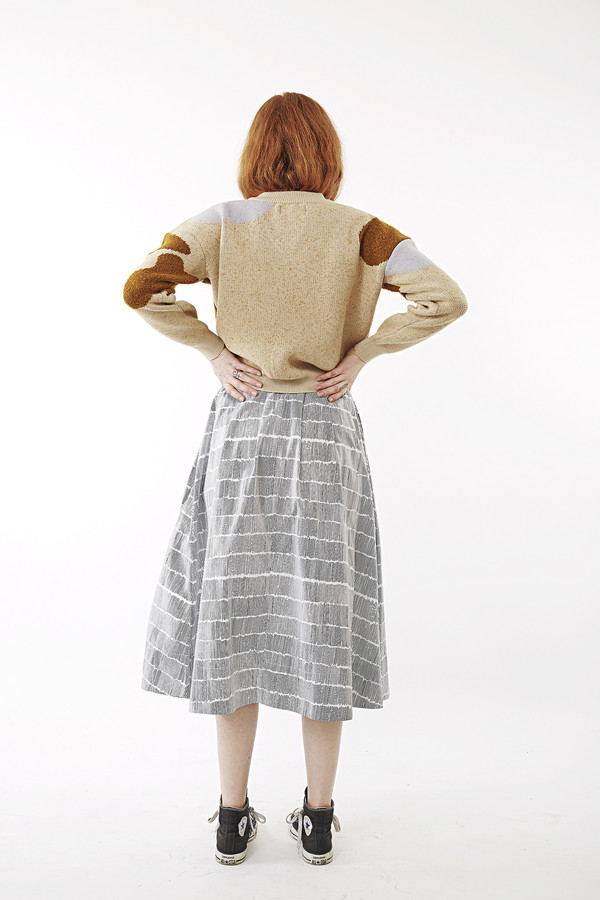 Nanushka Last Marbler Jacquard Crop Sweater Nanushka Last Marbler Jacquard Crop Sweater