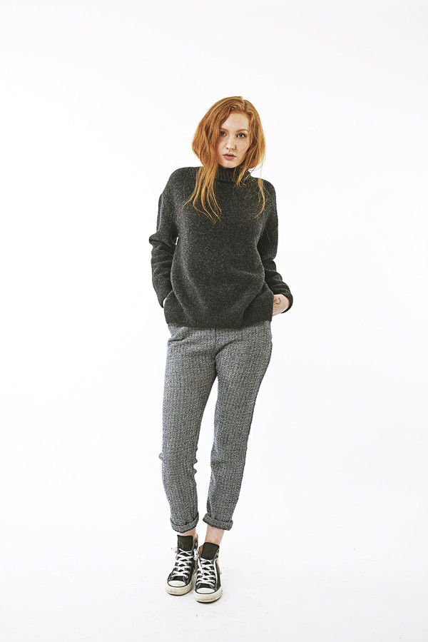 Nanushka Motta High Neck Buclé Sweater Nanushka Motta High Neck Buclé Sweater