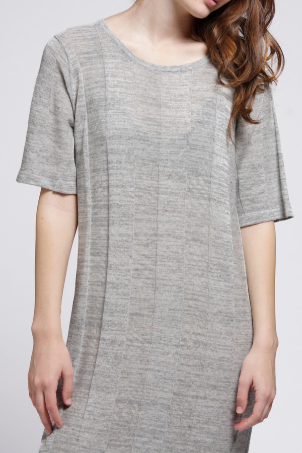 Micaela Greg Grey Ladder Tee Dress Micaela Greg Grey Ladder Tee Dress