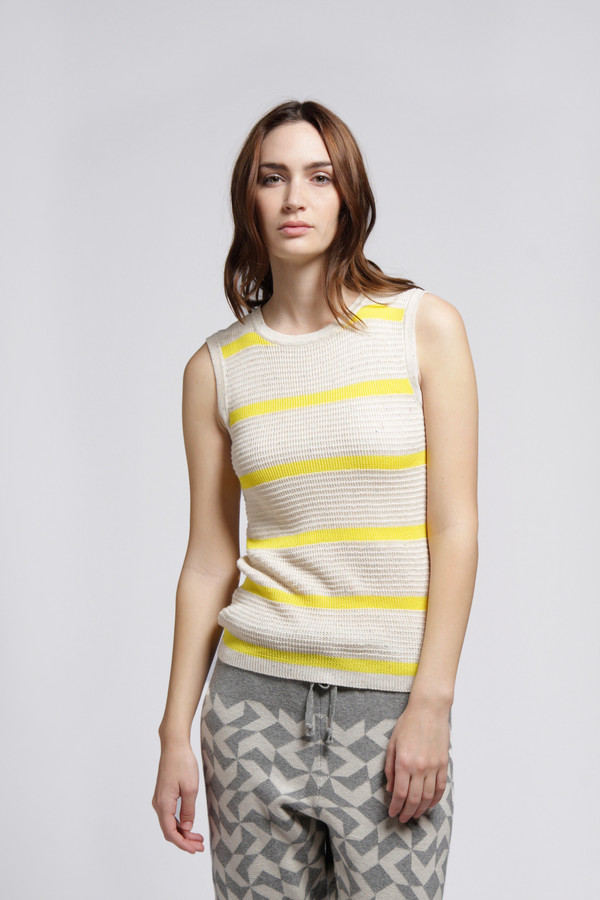 Striped Waffle Tank Striped Waffle Tank