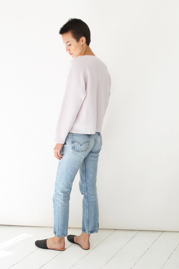 MICAELA GREG ripple sweater pearl pink MICAELA GREG ripple sweater pearl pink
