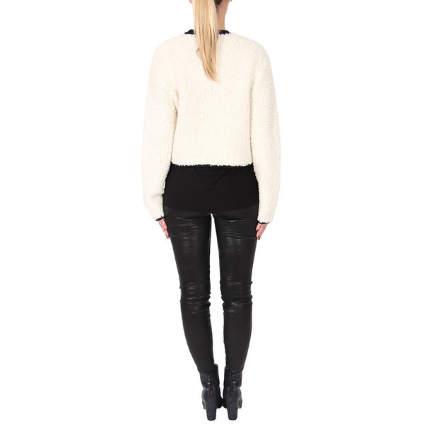 T By Alexander Wang Chunky Fleece Cropped Pullover T By Alexander Wang Chunky Fleece Cropped Pullover