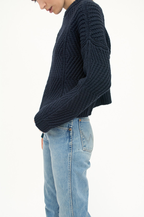 Blue Black Bevel Sweater Blue Black Bevel Sweater