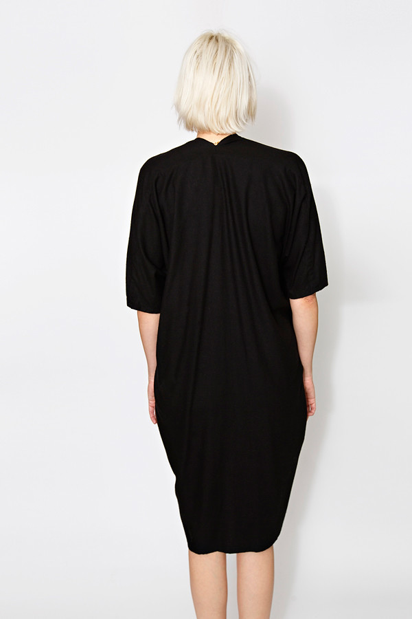 Miranda Bennett Flash Sale Black Muse Dress, Oversized, Silk Miranda Bennett Flash Sale Black Muse Dress, Oversized, Silk