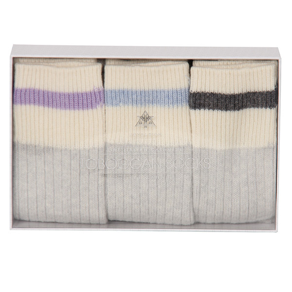 JOYSLEIGH TOBOGGAN SOCKS - BOX OF 3 JOYSLEIGH TOBOGGAN SOCKS - BOX OF 3