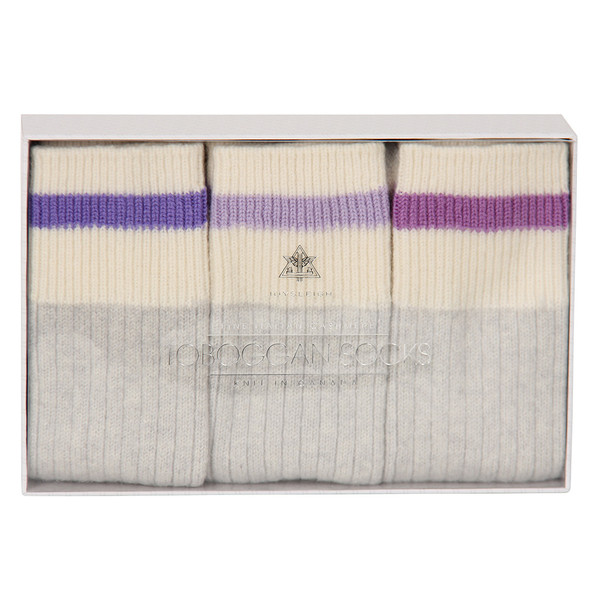 JOYSLEIGH TOBOGGAN SOCKS - BOX OF 3 JOYSLEIGH TOBOGGAN SOCKS - BOX OF 3
