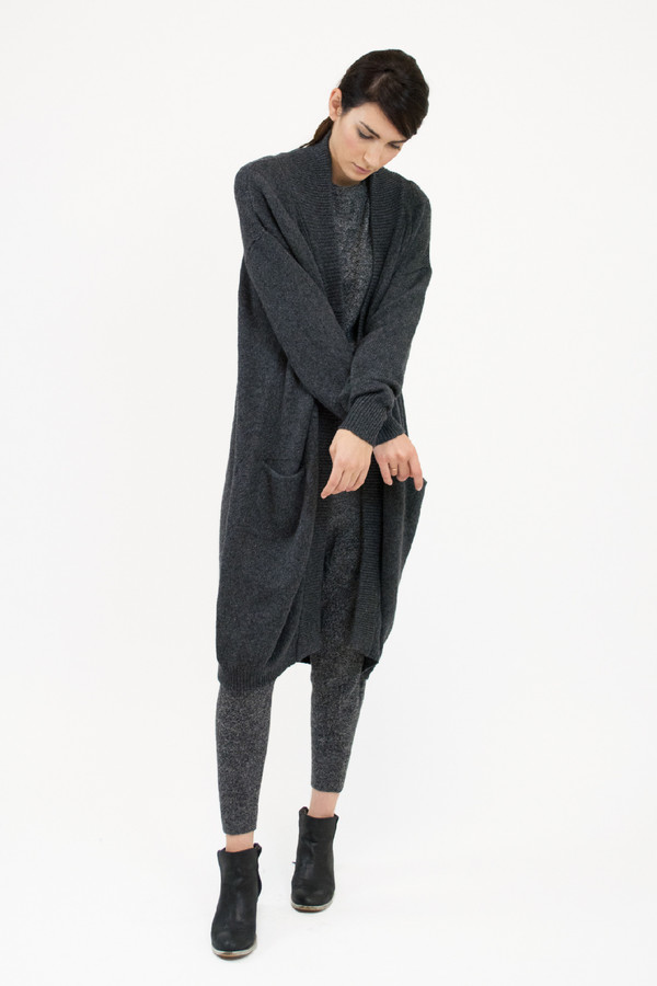 Micaela Greg Charcoal Duster Cardigan Micaela Greg Charcoal Duster Cardigan