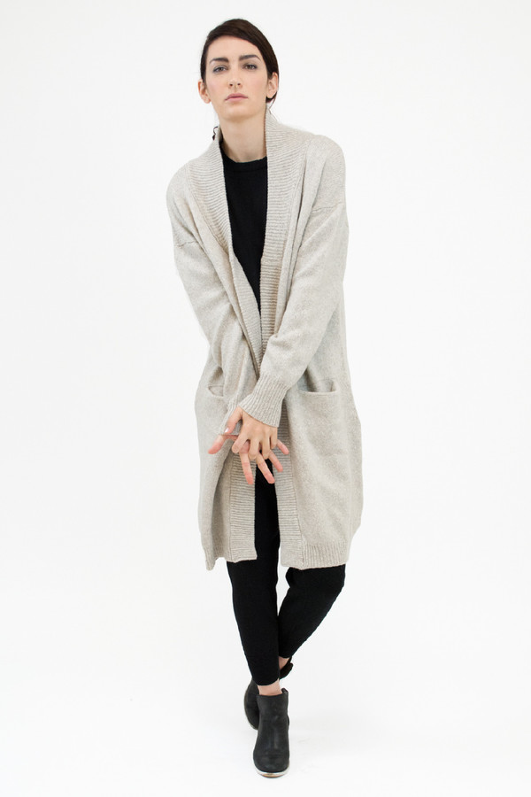 Micaela Greg Oatmeal Duster Cardigan Micaela Greg Oatmeal Duster Cardigan