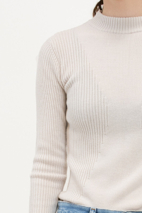 Micaela Greg Cream Rib Turtleneck Micaela Greg Cream Rib Turtleneck