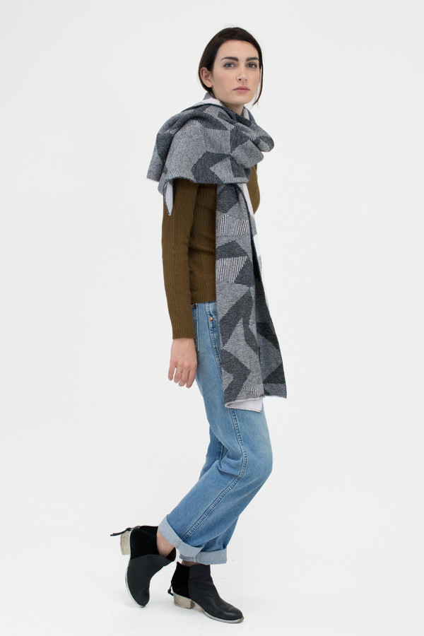 Micaela Greg Grey Spectrum Scarf Micaela Greg Grey Spectrum Scarf