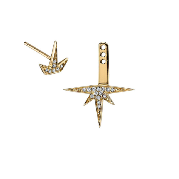 SYDNEY EVAN PAVE STARBURST EARRING JACKET SYDNEY EVAN PAVE STARBURST EARRING JACKET