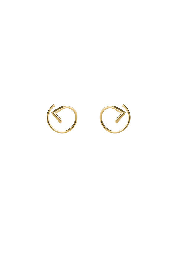 Maria Black Check Twirl Earring Maria Black Check Twirl Earring