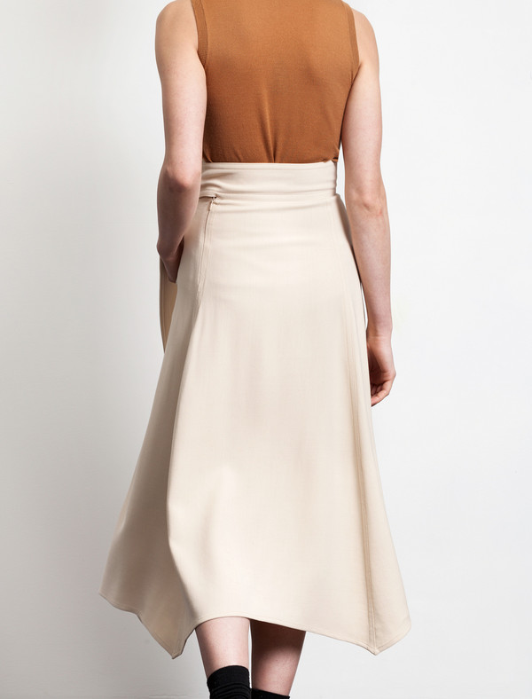 Lemaire Long High Waisted Skirt Butter Lemaire Long High Waisted Skirt Butter