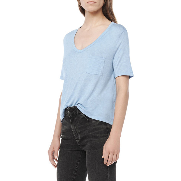 T By Alexander Wang CLASSIC CROP TEE - SKY T By Alexander Wang CLASSIC CROP TEE - SKY