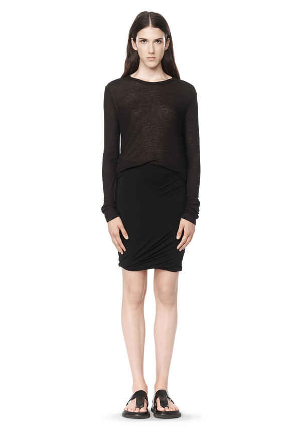 T By Alexander Wang SLUB CLASSIC LONG SLEEVE TEE T By Alexander Wang SLUB CLASSIC LONG SLEEVE TEE