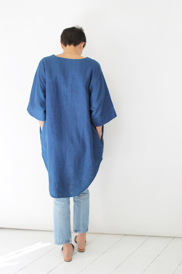 Ulihu linen tunic indigo Ulihu linen tunic indigo
