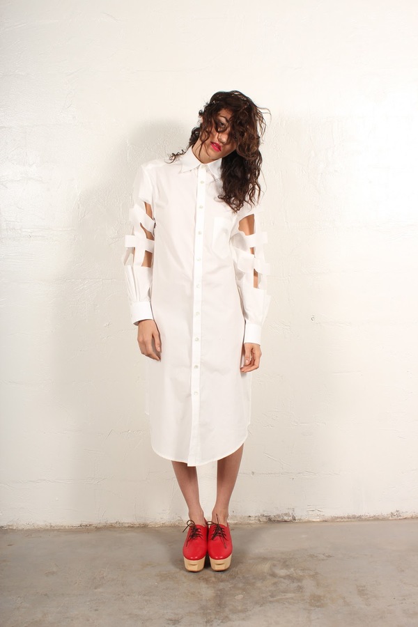 nancystellasoto Cutout Shirt-Dress nancystellasoto Cutout Shirt-Dress