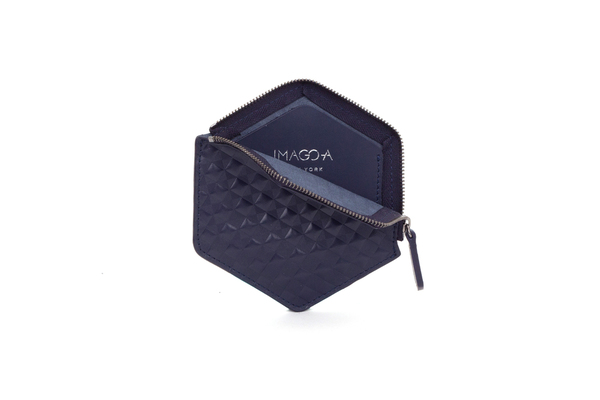Nº31 Hexa Wallet Chequered in Navy Nº31 Hexa Wallet Chequered in Navy