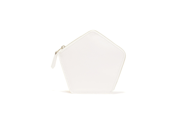 Nº22 Penta Wallet in White and Platinum Nº22 Penta Wallet in White and Platinum