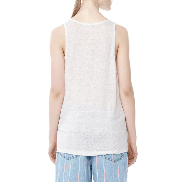 T By Alexander Wang LINEN TANK TOP - WHITE T By Alexander Wang LINEN TANK TOP - WHITE